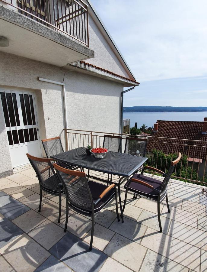 Seaview Apartment With Balcony And Terrace Barac Crikvenica Kültér fotó